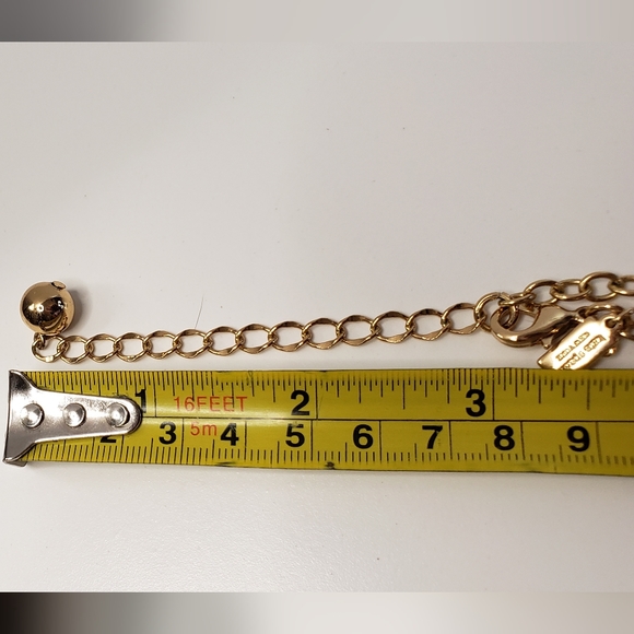 Kate Spade Black/Green/Clear Rhinestone Statement Necklace Goldtone - Picture 10 of 11